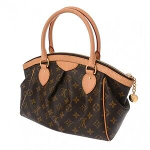 Louis Vuitton Monogram Handbag Tivoli Brown Canvas